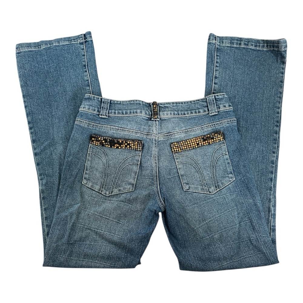 Y2K Bisou Bisou Jeans Embellished Bootcut Denim – Size 8